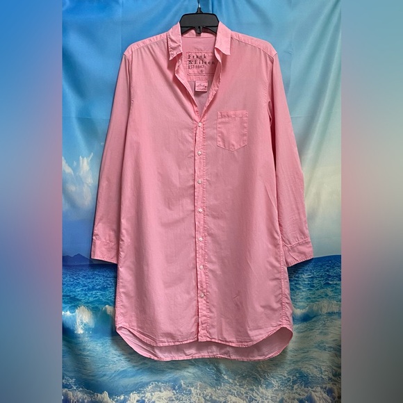 Frank & Eileen MARY Classic Shirtdress Size: S Pink - Picture 2 of 16